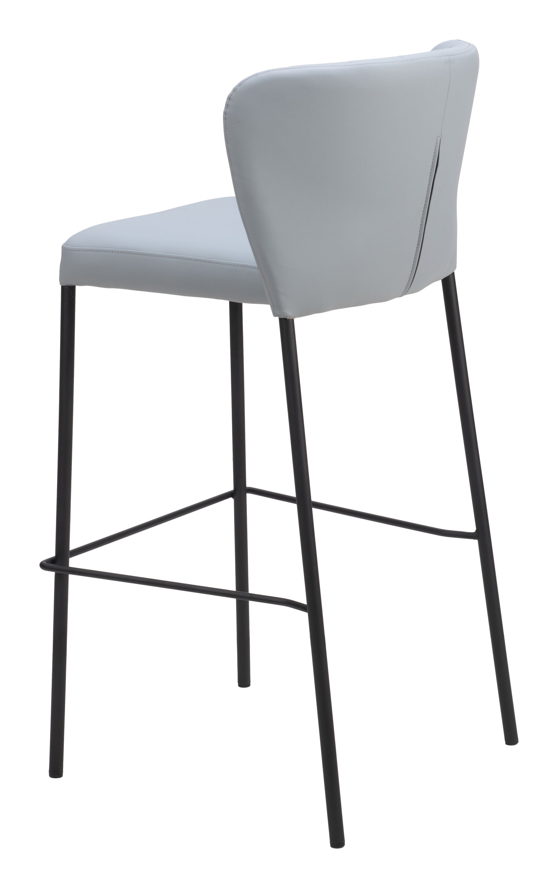 Linz Barstool (Set of 2) Gray - Disselt Designs