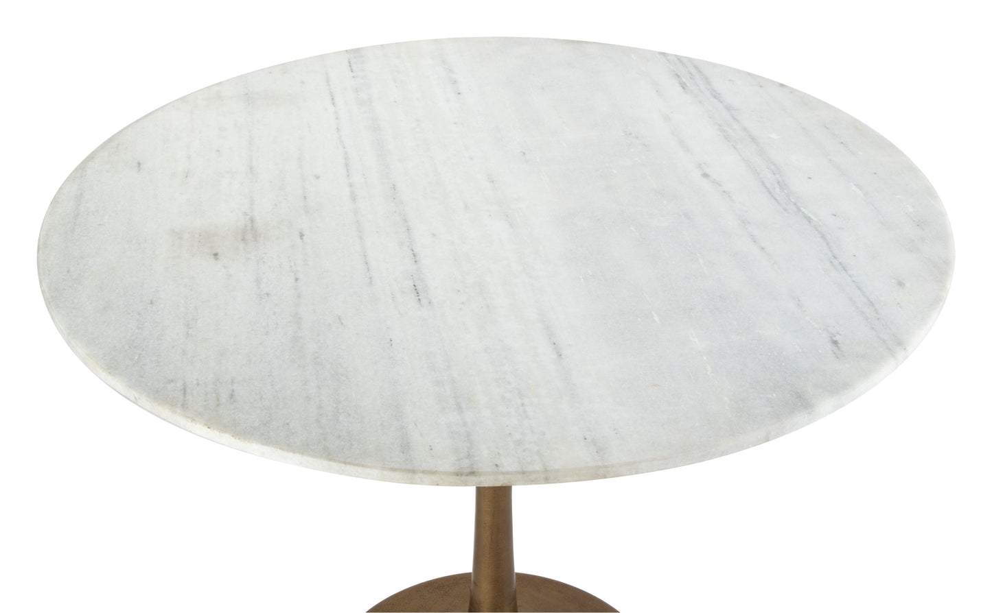 Fullerton Dining Table White & Gold - Disselt Designs