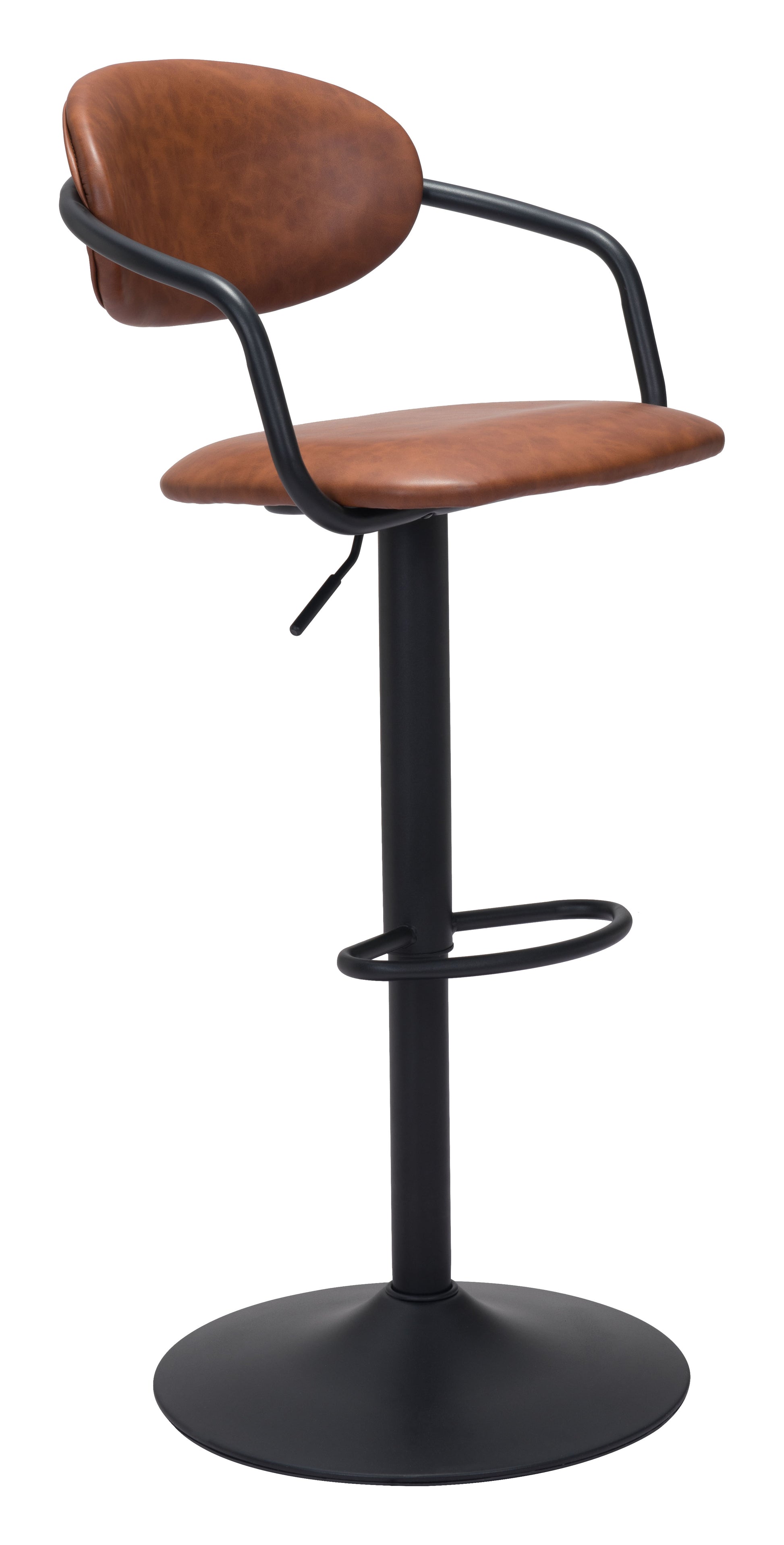 Kirby Barstool Vintage Brown & Black - Disselt Designs