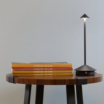 Shade Crest Rechargeable Table Lamp // Black - Disselt Designs