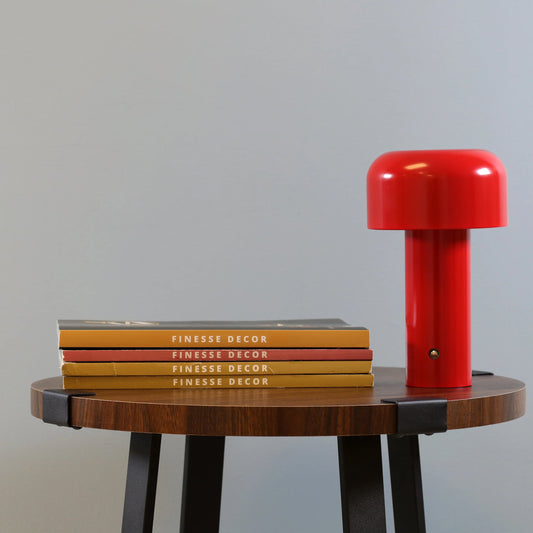 Silhouette Rechargeable Lamp // Red - Disselt Designs