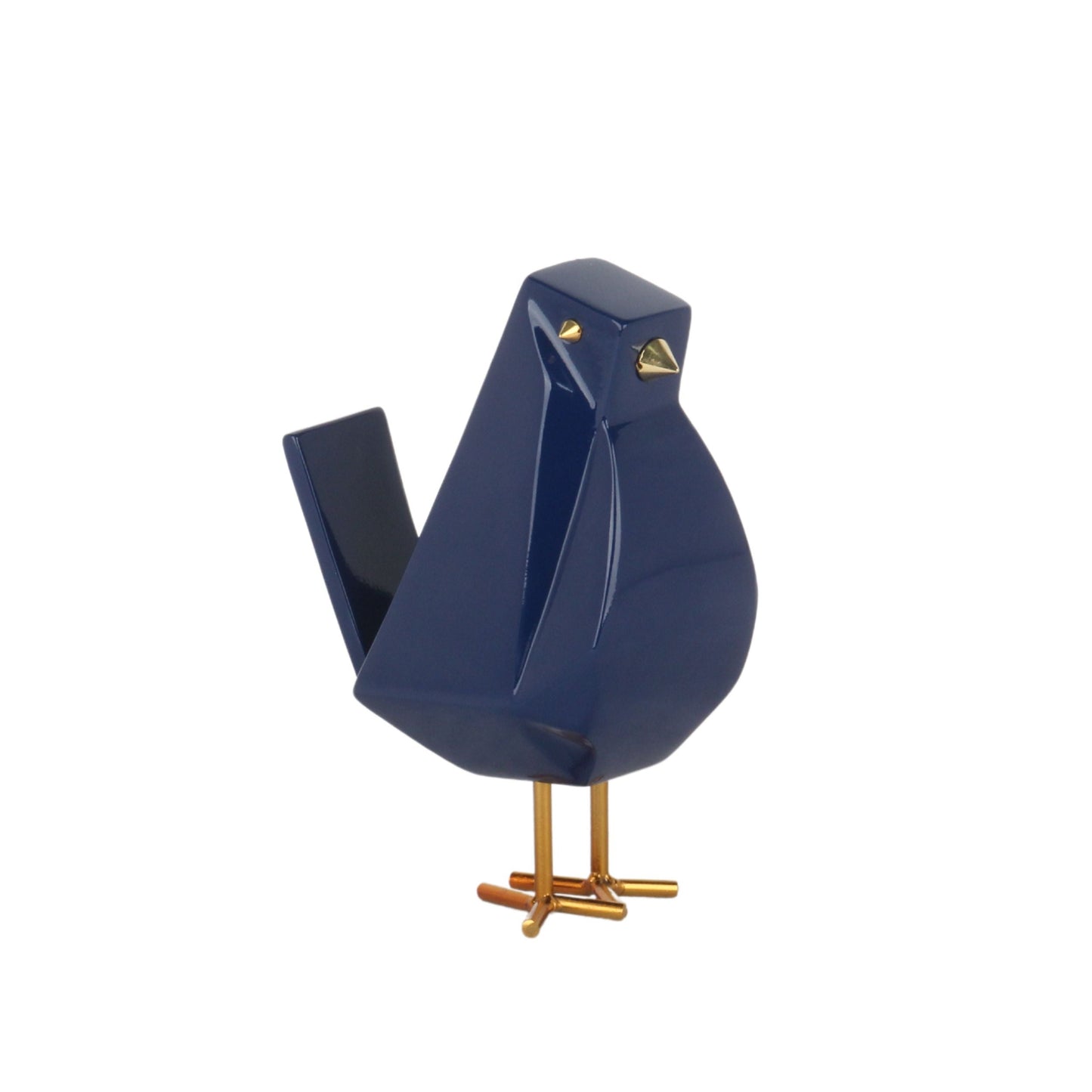 Bird Sculpture // Large Navy Blue - Disselt Designs