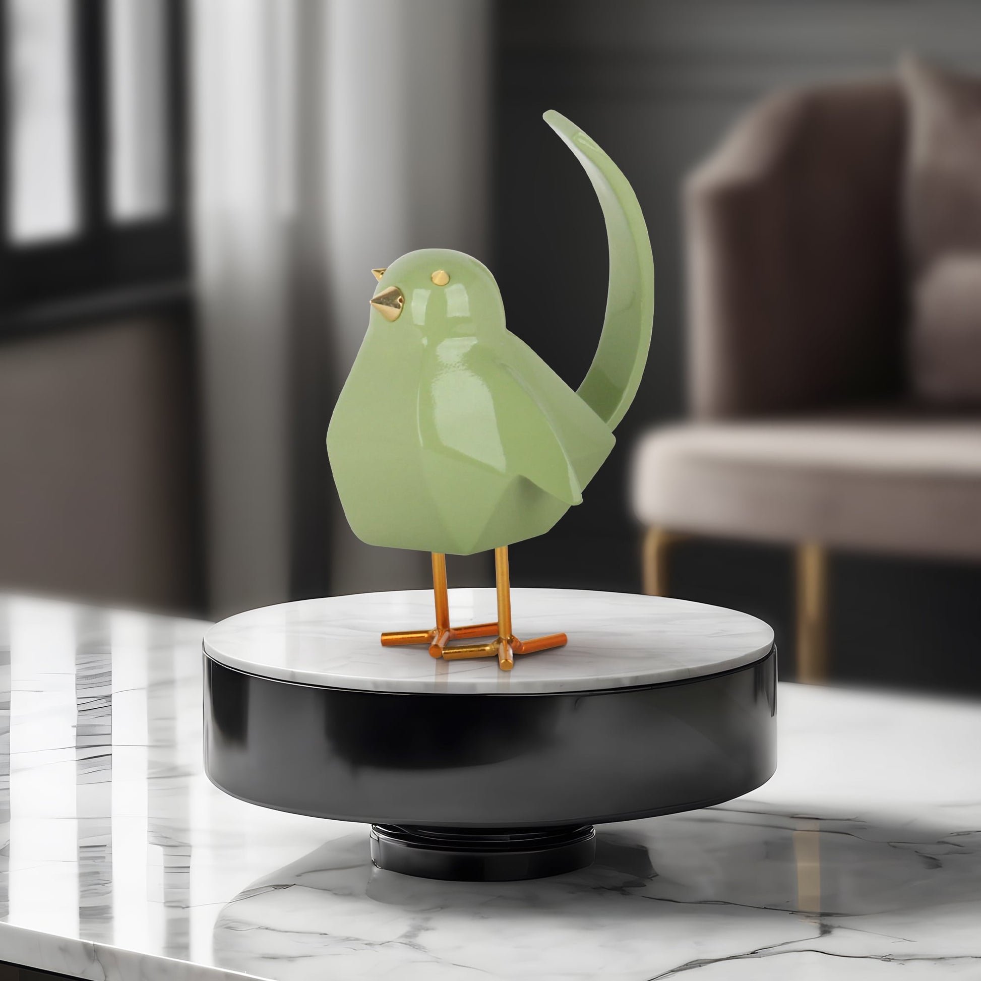 Bird Sculpture // Large Green - Disselt Designs