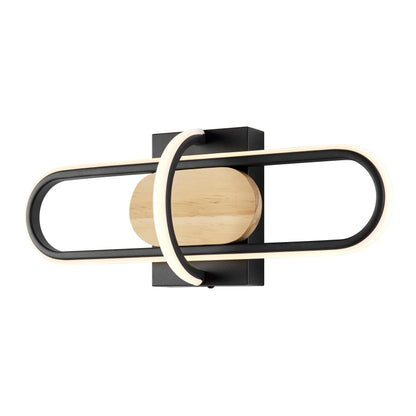 Wall Lamp Black & Wood - Disselt Designs