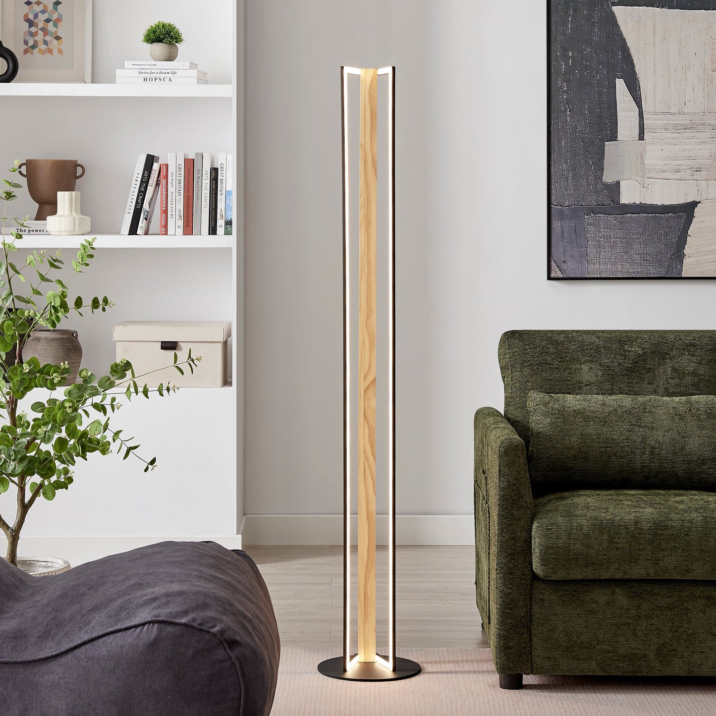 Floor Lamp Iron & Wood - Disselt Designs