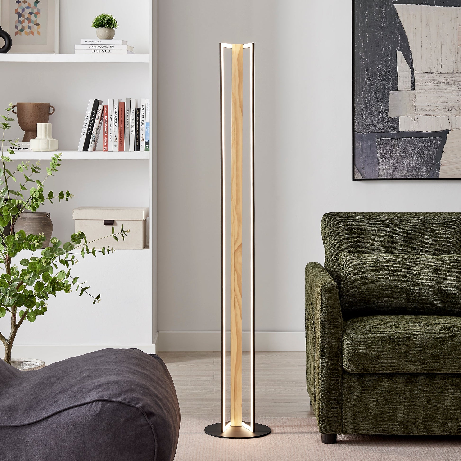 Floor Lamp Iron & Wood - Disselt Designs