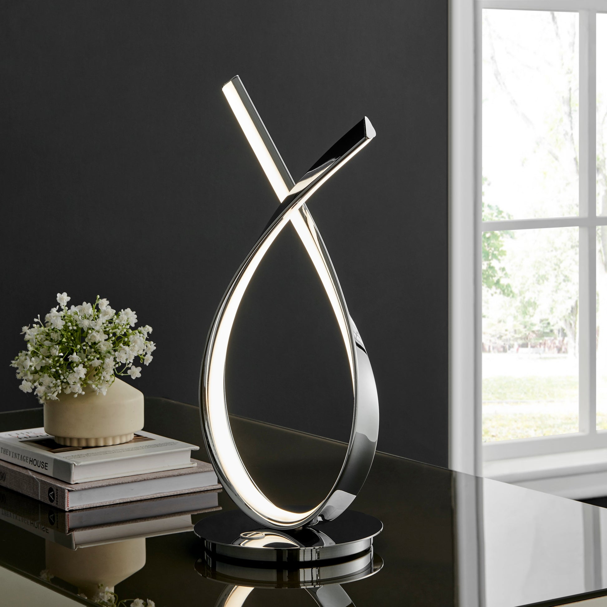 Murphy Table Lamp // Chrome - Disselt Designs