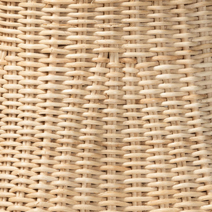 SEMIRA | bali & pari Bohemian Natural Scalloped Rattan Pendant Lampshade
