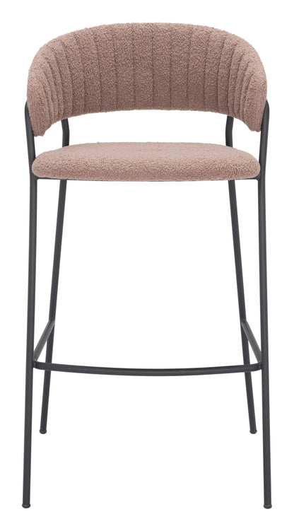 Josephine Barstool (Set of 2) Brown - Disselt Designs
