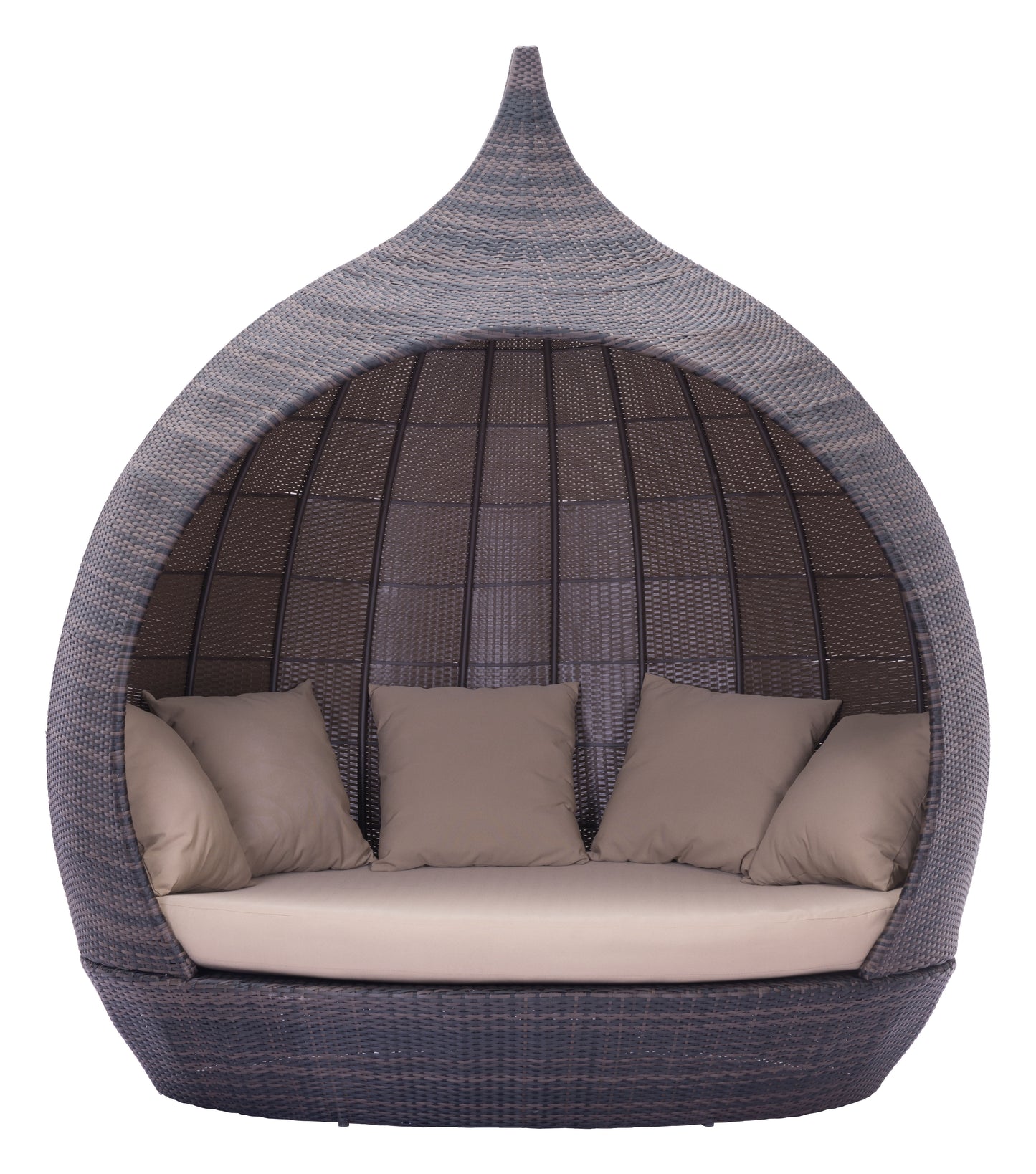 Martinique Beach Daybed Brown & Beige - Disselt Designs
