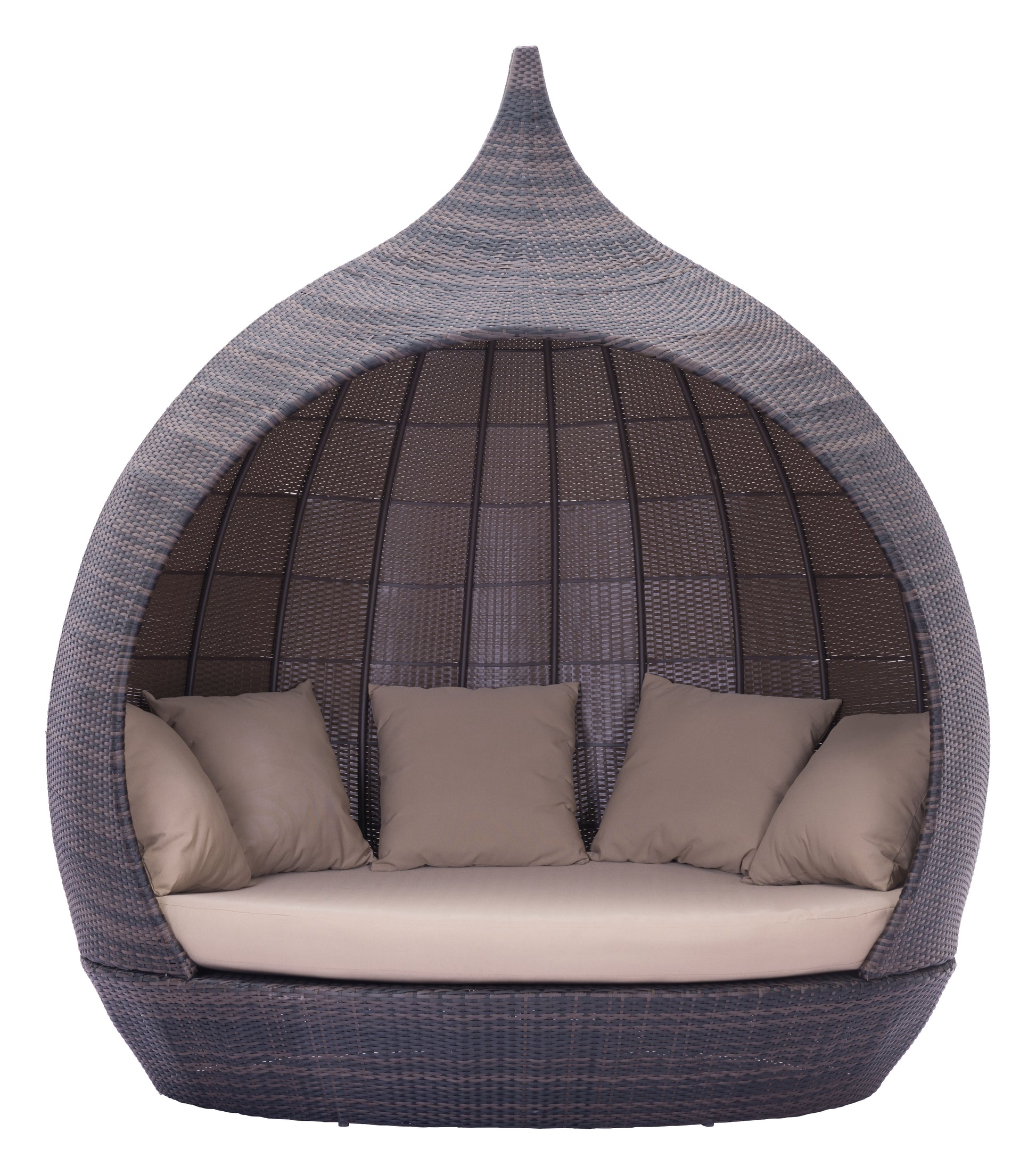 Martinique Beach Daybed Brown & Beige - Disselt Designs