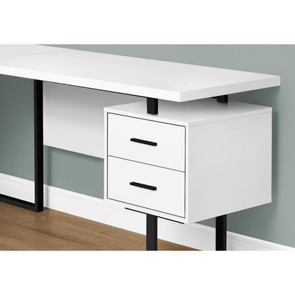 JACKSON | Computer Desk, Home Office, Corner, Left, Right Set-up, Storage Drawers, 70L - Disselt Designs