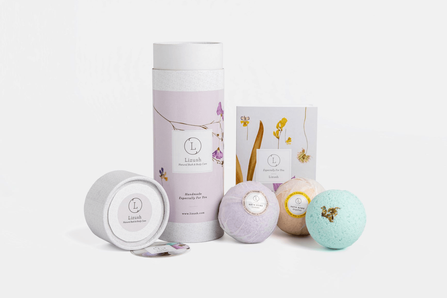 Bath Bomb Spa Gift Set - Made in the USA - Disselt Designs