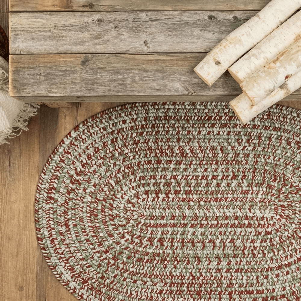 Christmas Braided Tweed Rug - Multi 42" x 66" - Disselt Designs