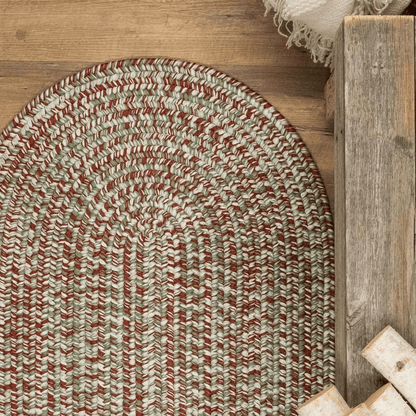 Christmas Braided Tweed Rug - Multi 42" x 66" - Disselt Designs