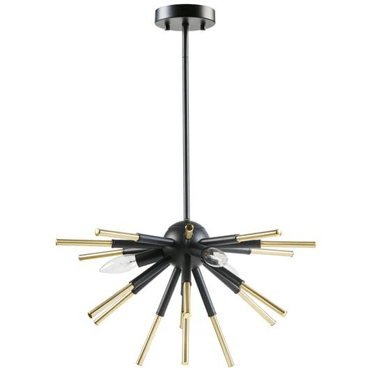 SPIKE | 3-Light Spiked Iron Chandelier - Disselt Designs