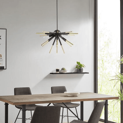 SPIKE | 3-Light Spiked Iron Chandelier - Disselt Designs