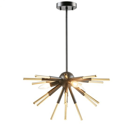 SPIKE | 3-Light Spiked Iron Chandelier - Disselt Designs