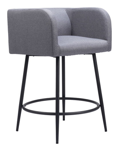 Horbat Counter Stool (Set of 2) Gray - Disselt Designs