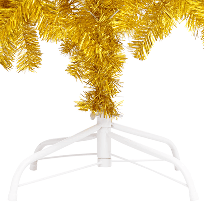 GOLD LIT 7 | Gold Pre-lit Christmas Tree with Stand 82.7" - Disselt Designs