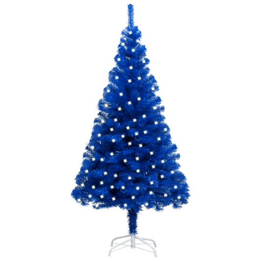 BLUE LIT 8 | Artificial Pre-lit Christmas Tree with Stand Blue 94.5" - Disselt Designs