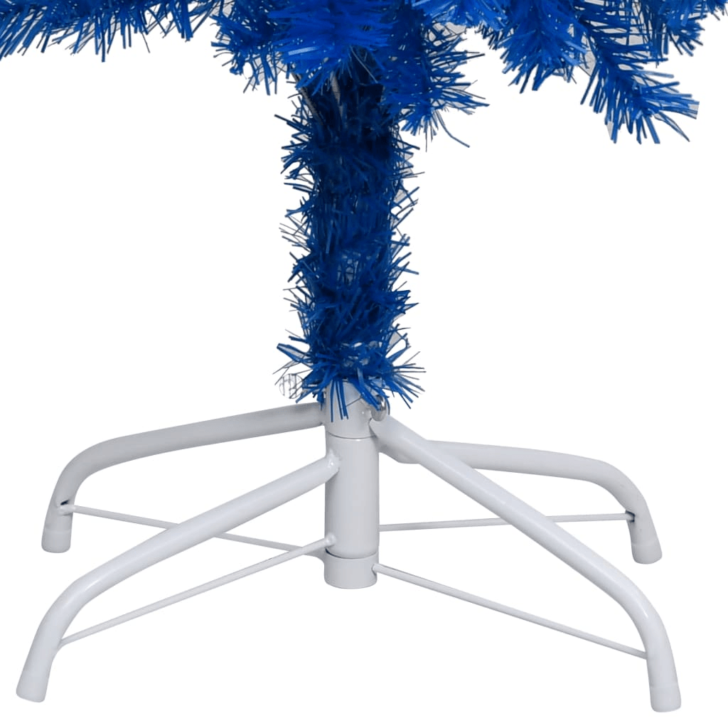 BLUE LIT 7 | Blue Pre-Lit Christmas Tree with Ball Set 82.7" - Disselt Designs