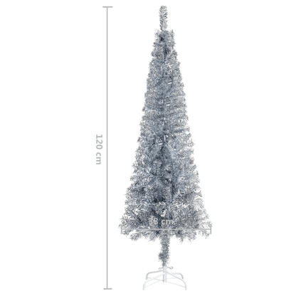 SLIM SILVER 4 | Slim Christmas Tree Silver 4 ft - Disselt Designs