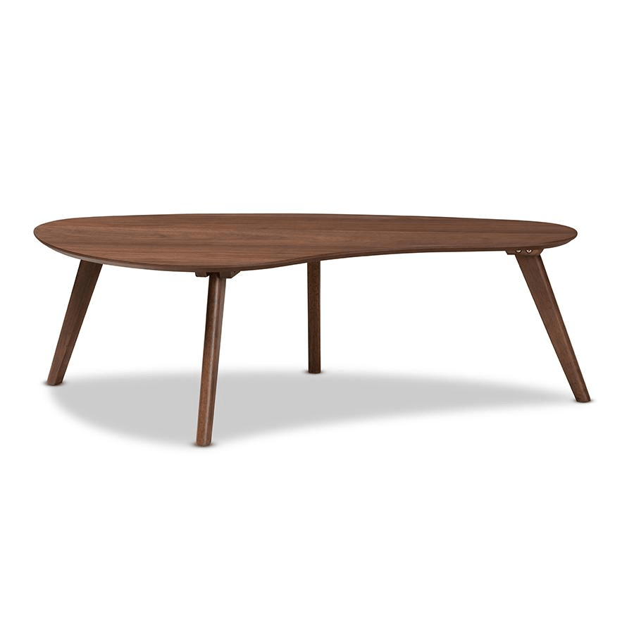 SCARLETTE | Mid-Century Modern Walnut Finished Coffee Table - Disselt Designs