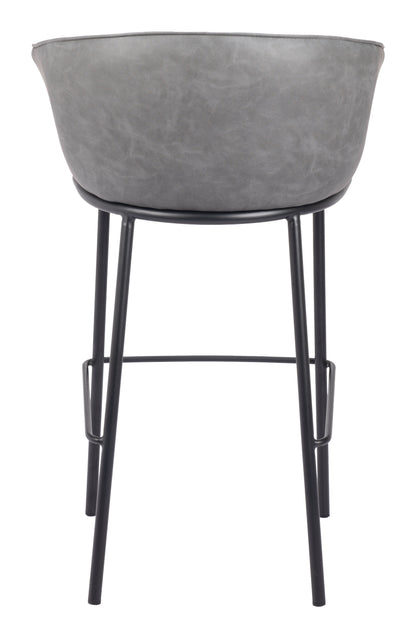 Garston Barstool Gray - Disselt Designs