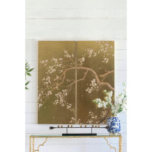 BLOSSOM | 2-Panel Cherry Blossom Wall Art - Disselt Designs