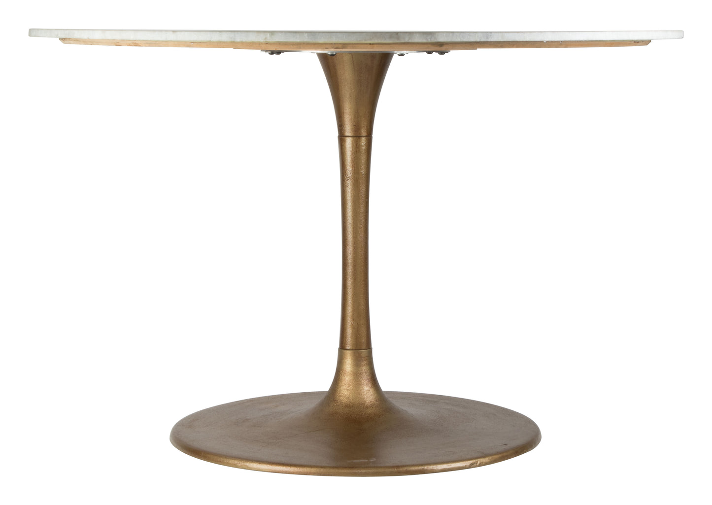 Ithaca Dining Table White & Gold - Disselt Designs