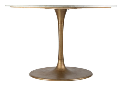 Ithaca Dining Table White & Gold - Disselt Designs