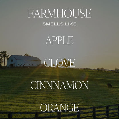 Farmhouse Soy Candle - Clear Jar - 9 oz