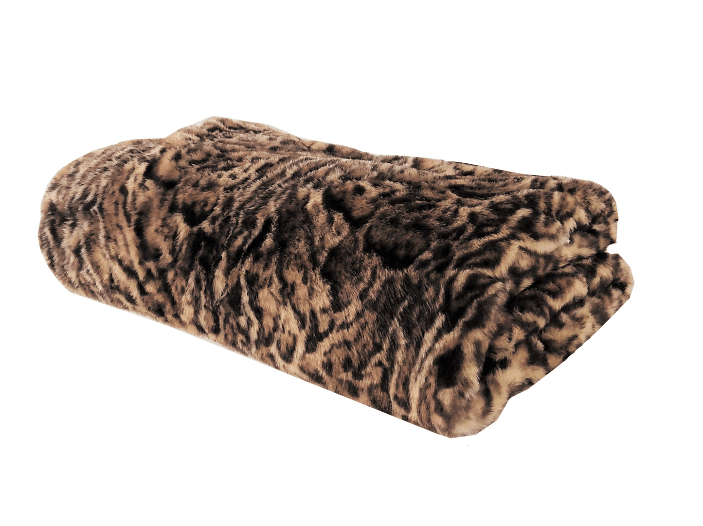 JUNGLE CAT | Animal Print Faux Fur Luxury Throw / Blanket - Disselt Designs