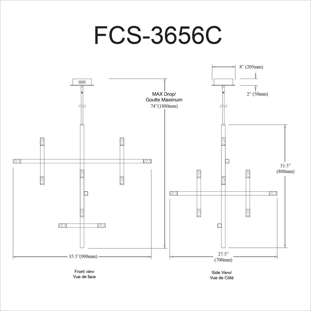 FRANCESCA | Modern Brass 14-light Chandelier - Disselt Designs