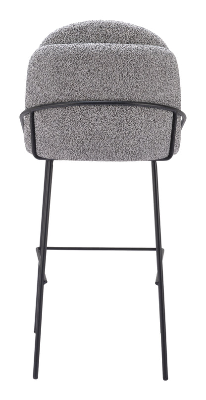 Jambi Barstool (Set of 2) Black & White - Disselt Designs