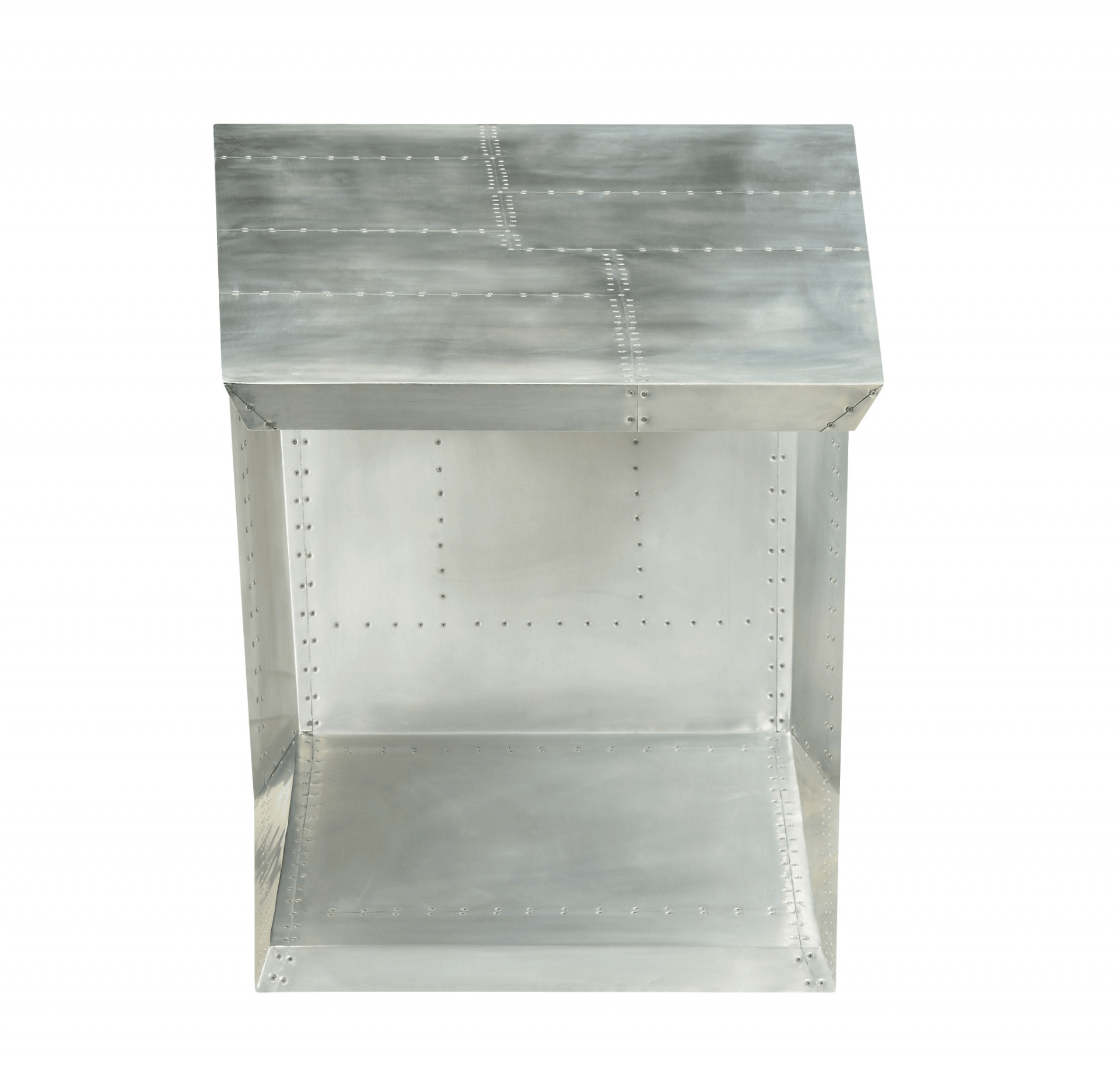 AVIATOR | 71" Silver Aluminum Writing Desk - Disselt Designs