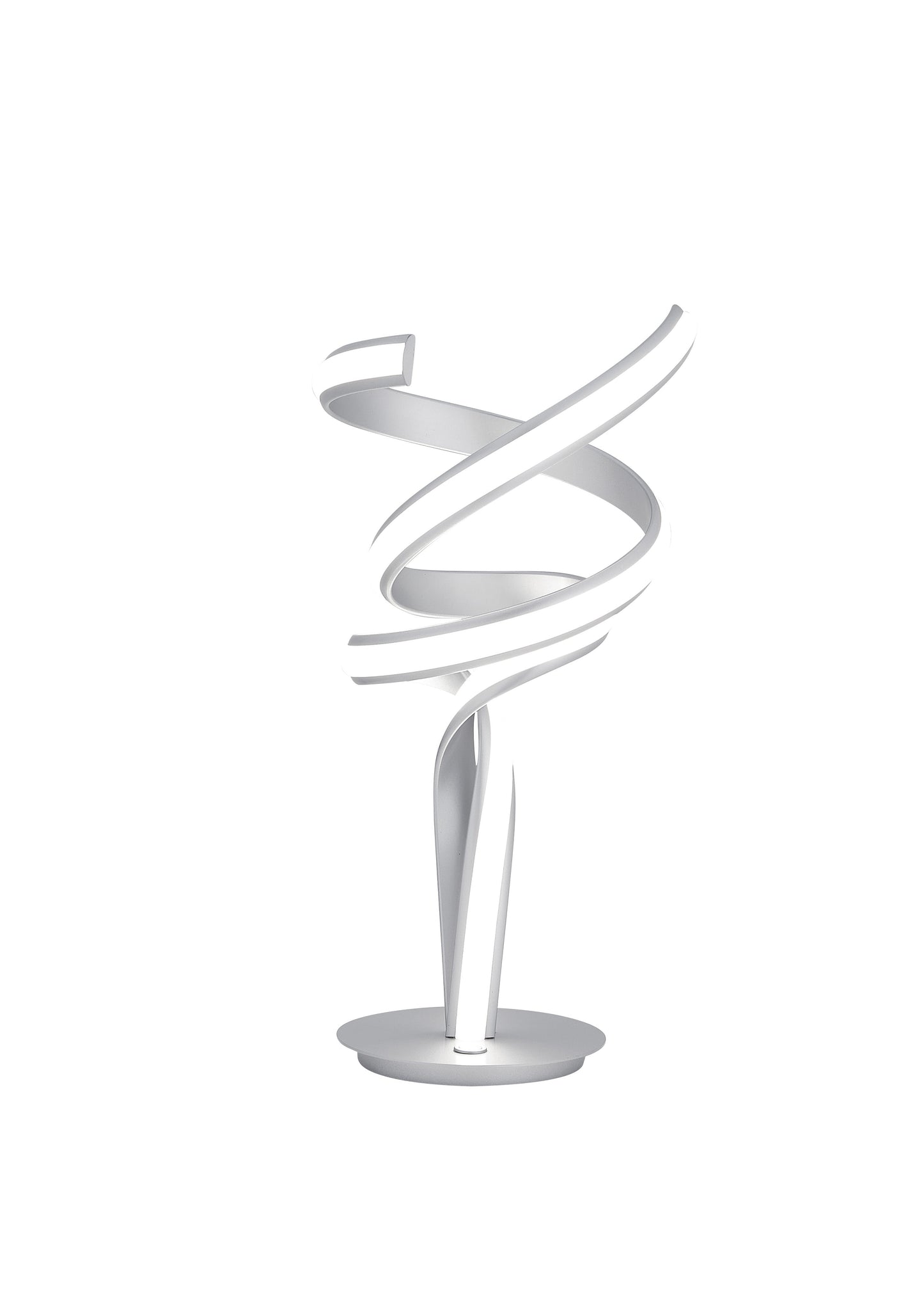 Munich Silver Table Lamp // LED Strip & Touch Dimmer - Disselt Designs