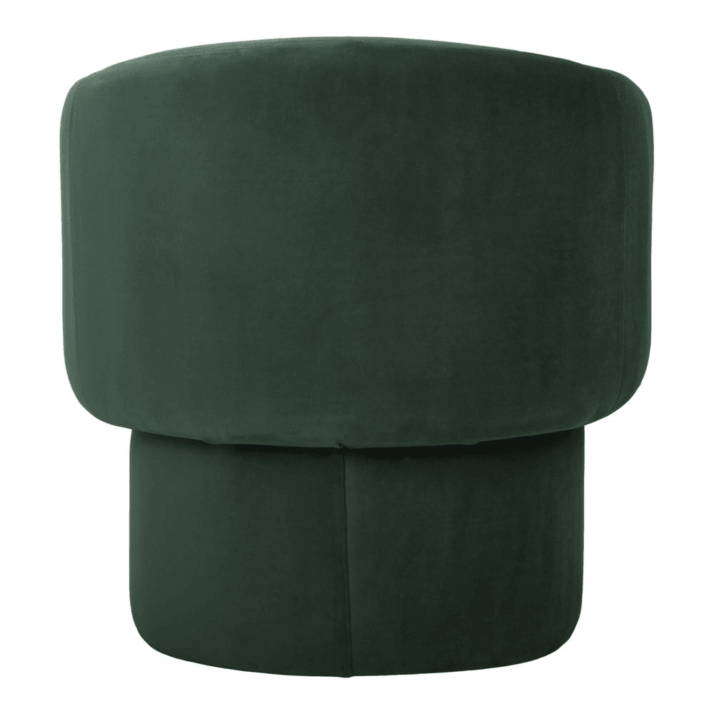 FRANCO | Dark Green Velvety Chair - Disselt Designs