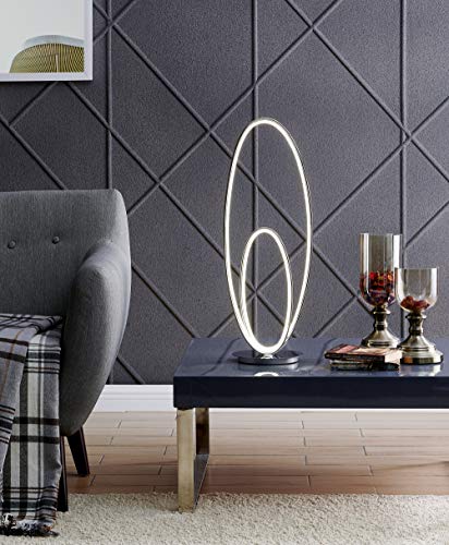 Milan Chrome Table Lamp // LED Strip & Touch Dimmer - Disselt Designs