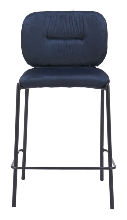 Plat Counter Stool (Set of 2) Blue - Disselt Designs