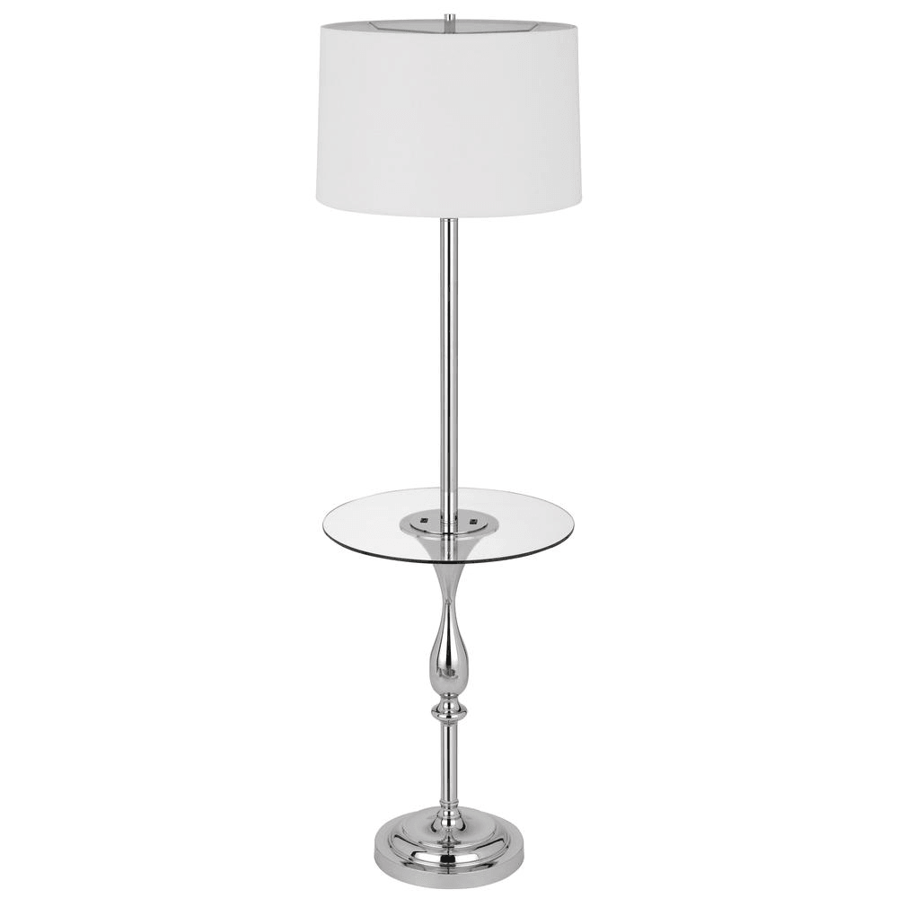 STURGIS | 3 Way Chrome Finish Metal Floor Lamp - Disselt Designs