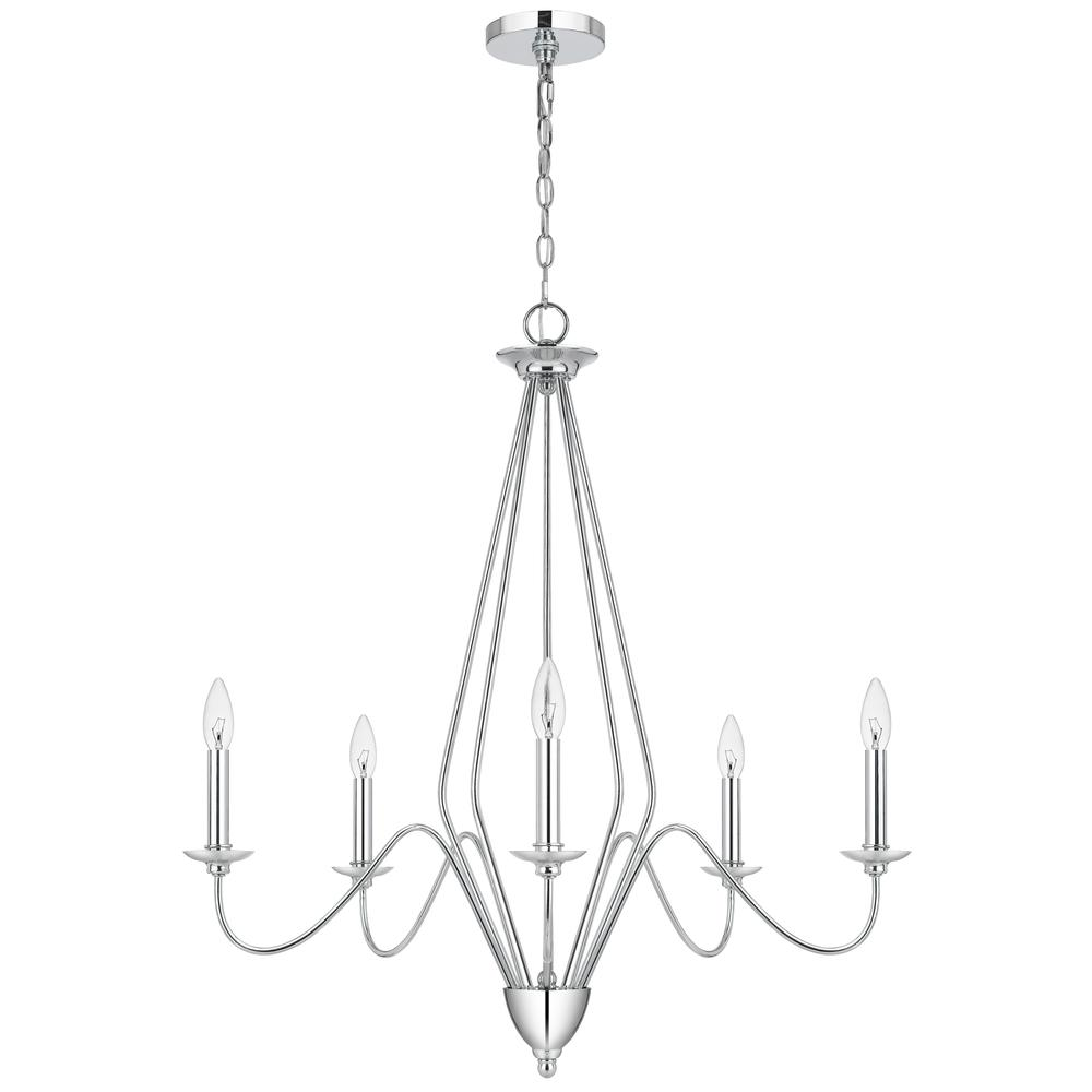 NORWICH | Chrome Finish Metal Chandelier