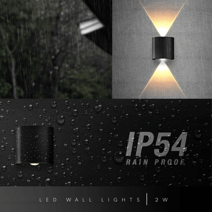 UP-DOWN | Modern Up-Down Waterproof Wall Lamp - Disselt Designs