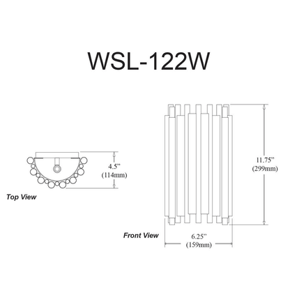 WESLYN BLACK 12 | Black Halogen Wall Light - Disselt Designs