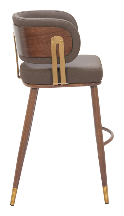 Brew Barstool Brown & Walnut - Disselt Designs