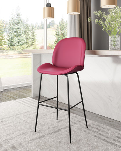 Miles Barstool Red - Disselt Designs