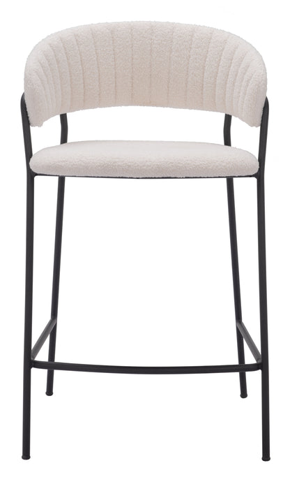 Josephine Counter Stool (Set of 2) Cream - Disselt Designs
