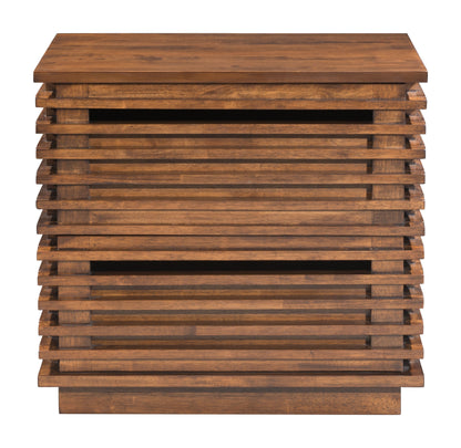 Linea End Table Walnut - Disselt Designs