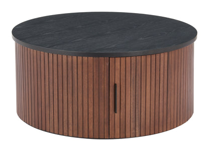 Nejaus Coffee Table Black & Walnut - Disselt Designs